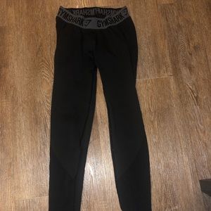 Gymshark Flex Leggings- solid black- size Small